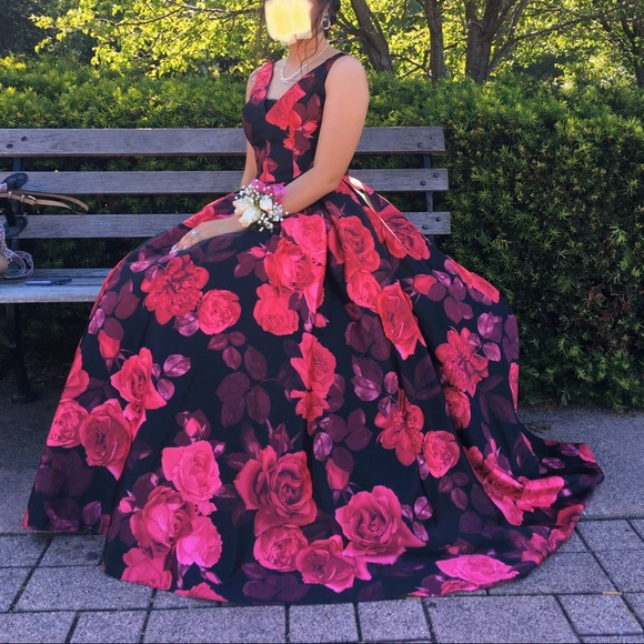rose formal gown